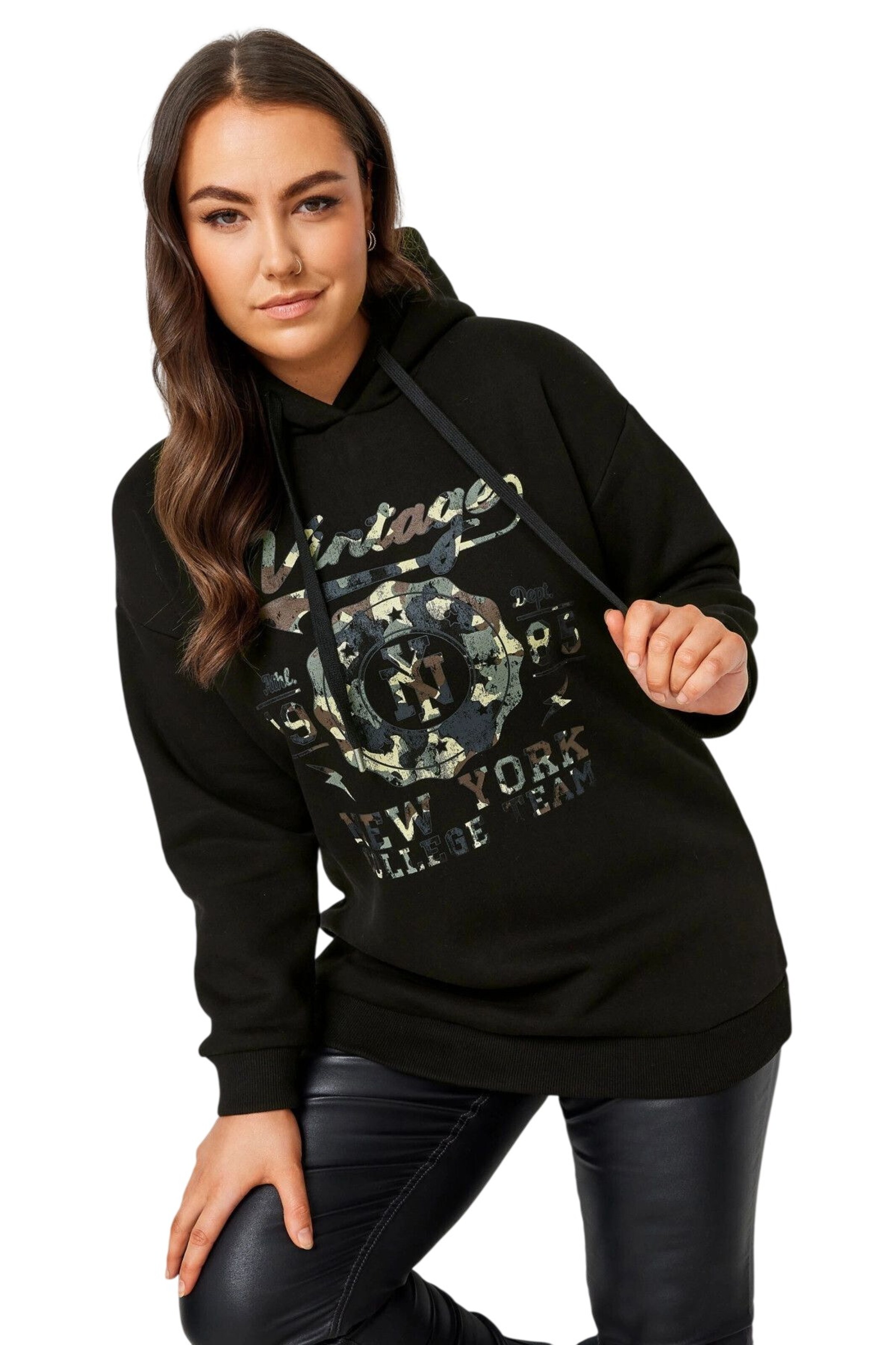 Stil Diva Sweatshirt in Black