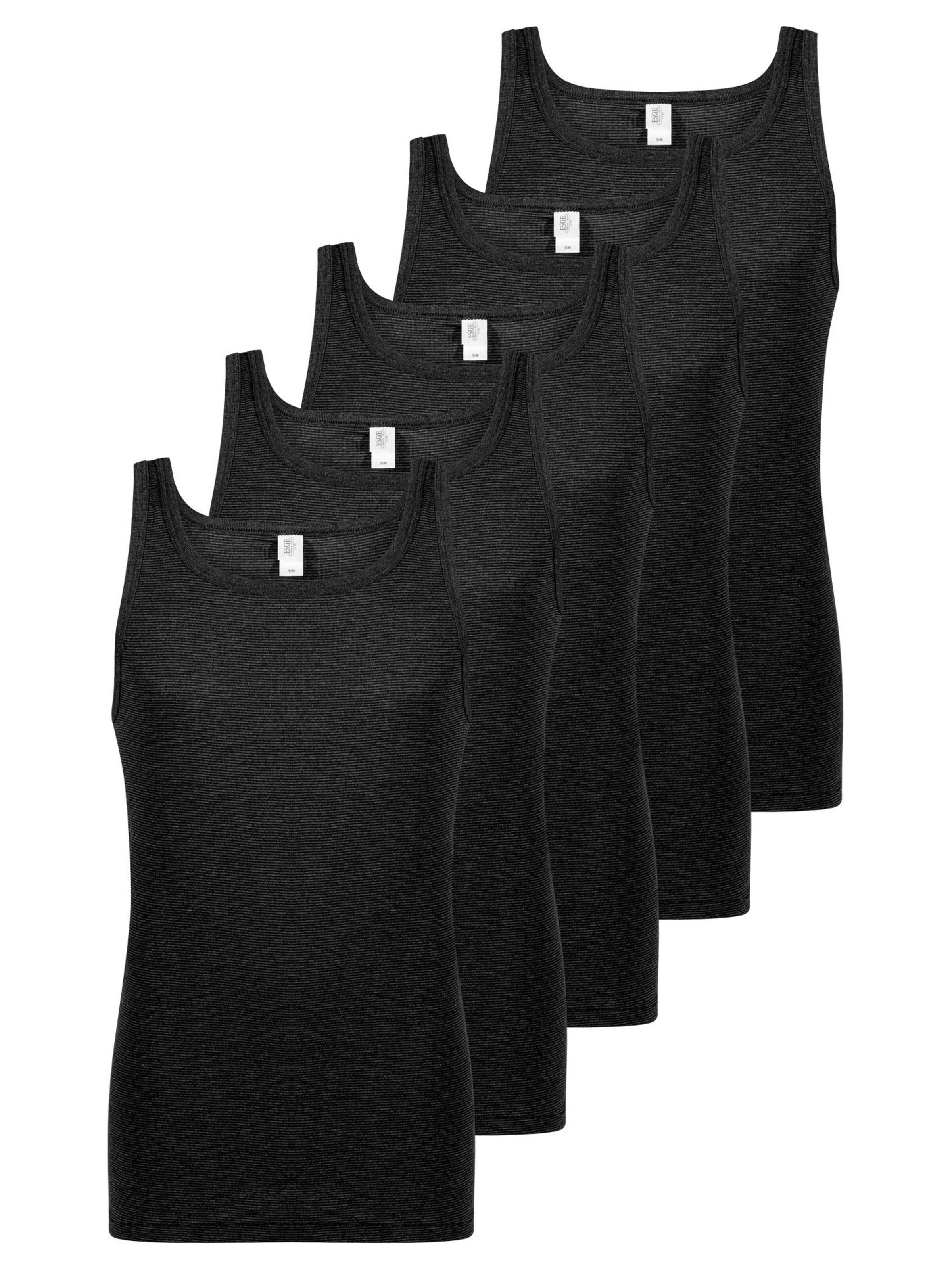 ESGE Undershirt 'Feinripp Jeans' in Black: front