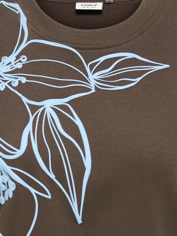 ONLY Sweatshirt 'ONLOdessa' in Braun