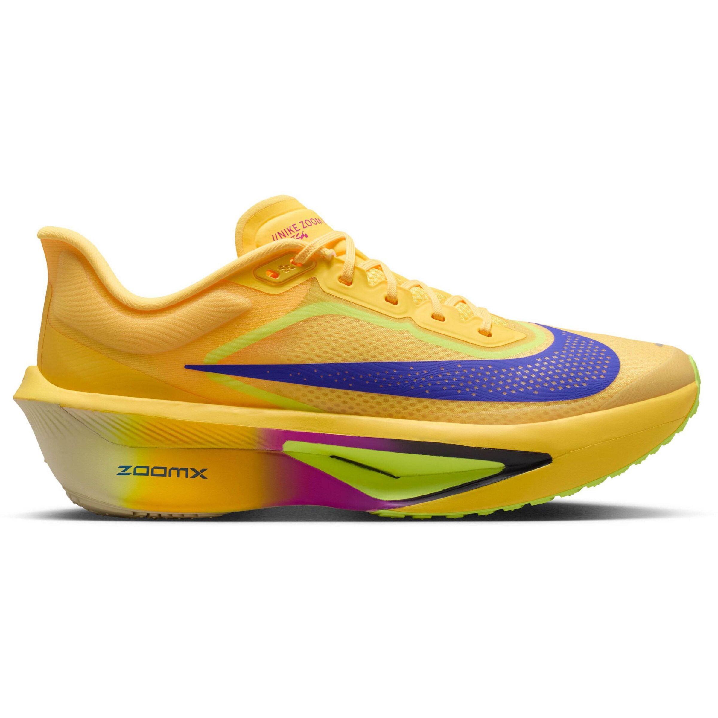 NIKE Running Shoes 'Zoom Fly 6' in Mustard / Neon green / Purple, Item view