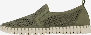 ILSE JACOBSEN Classic Flats 'TULIP140M' in Green: front