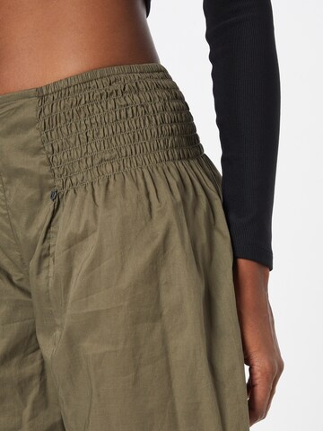 PULZ Jeans Tapered Trousers 'JILL' in Green