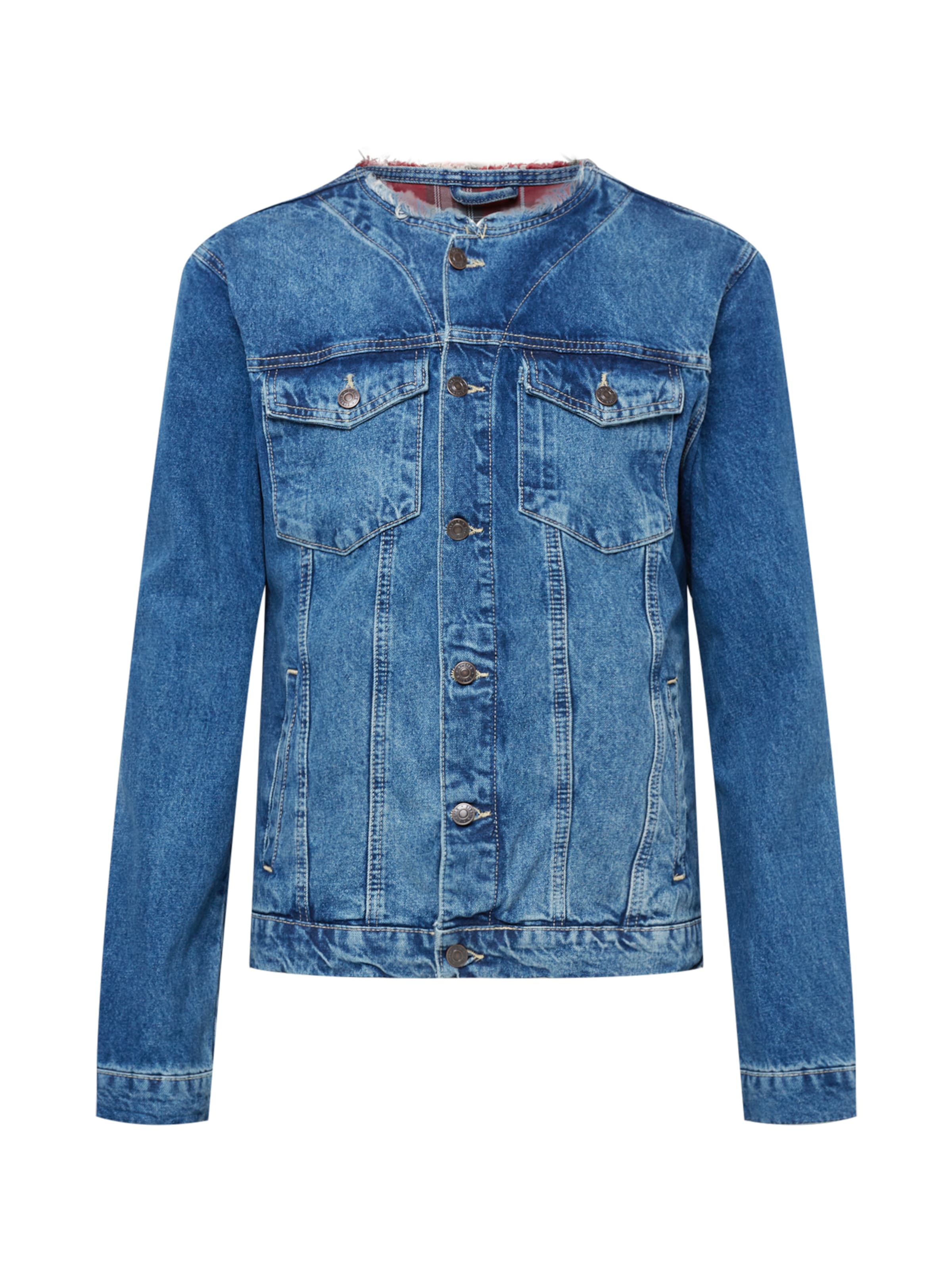 SikSilk Демисезонная куртка в Синий: спереди