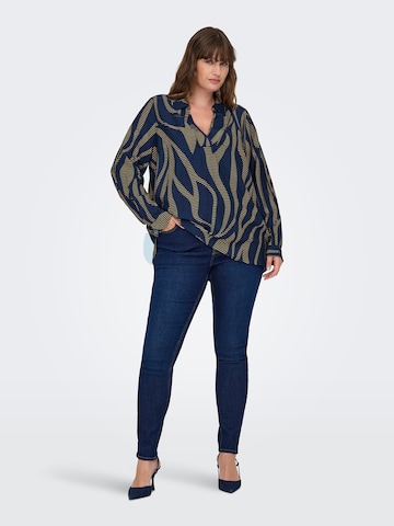 ONLY Carmakoma Bluzka 'CARFANNIL' w kolorze niebieski