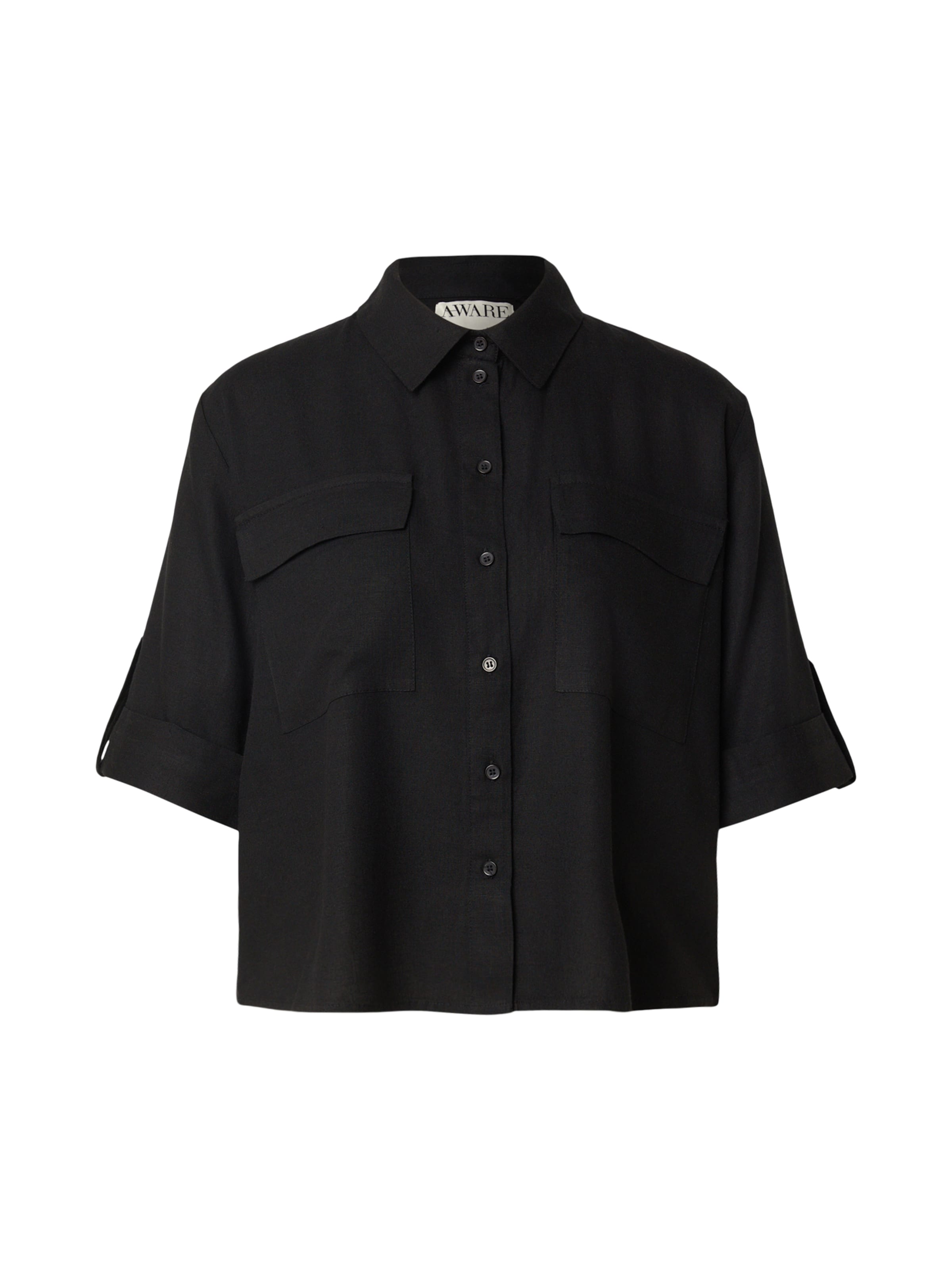 Chemisier 'AWRYDER FABIANA' VERO MODA en noir : devant