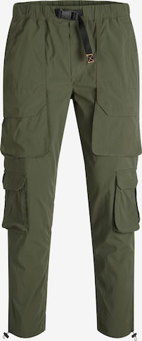 JACK & JONES Tapered Cargo trousers in Green: front