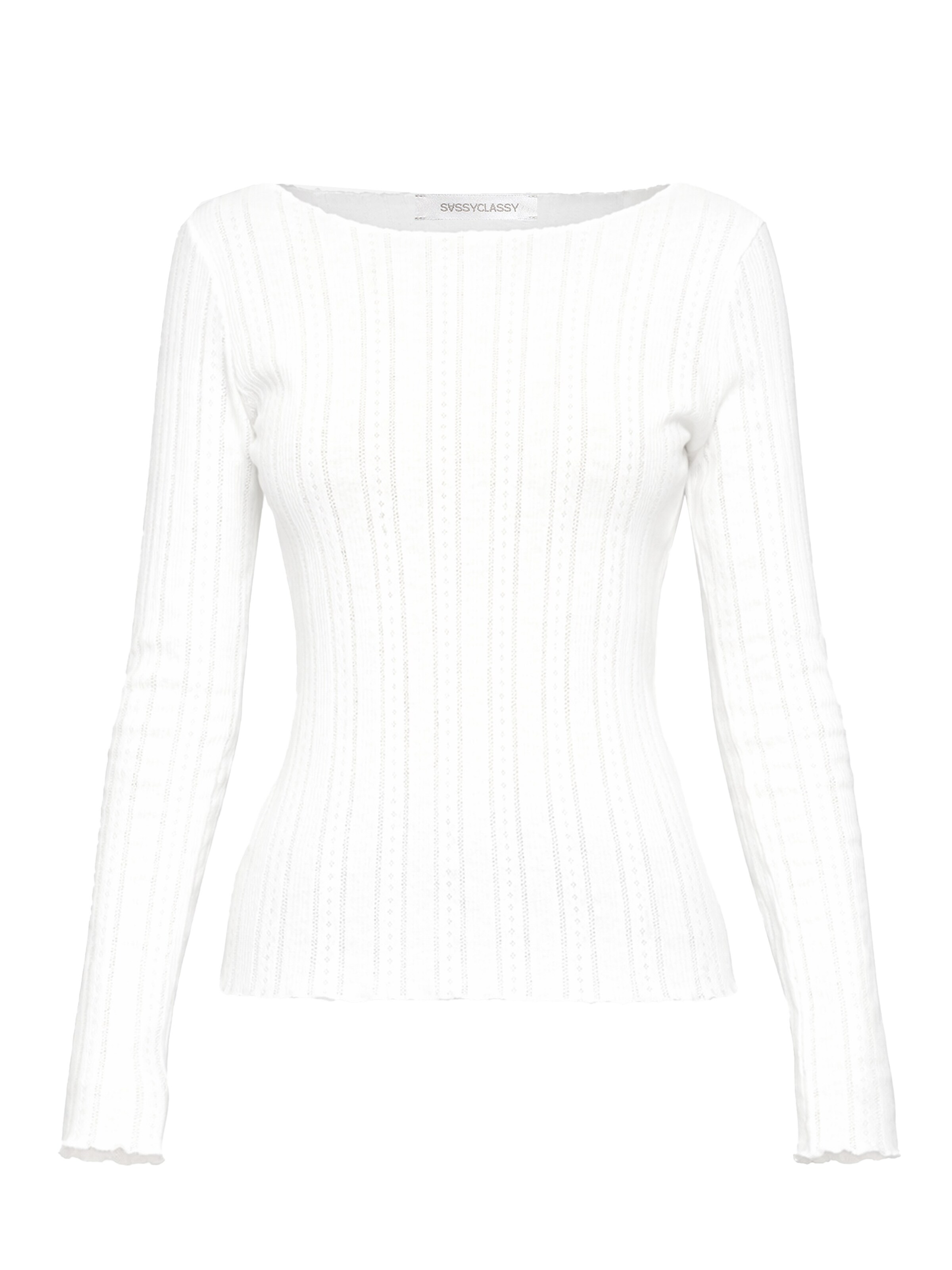 SASSYCLASSY Shirt‌‌ in Weiß: Vorderseite