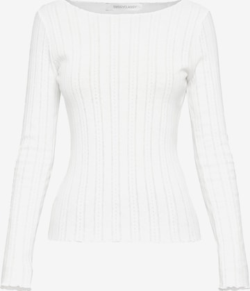 SASSYCLASSY Shirt in Weiß: Vorderseite
