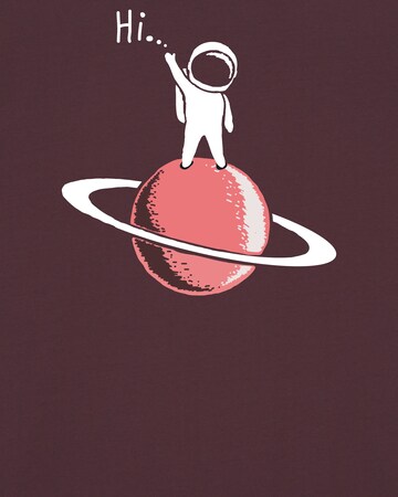 Watapparel Shirt 'Astronaut says Hi' in Rood