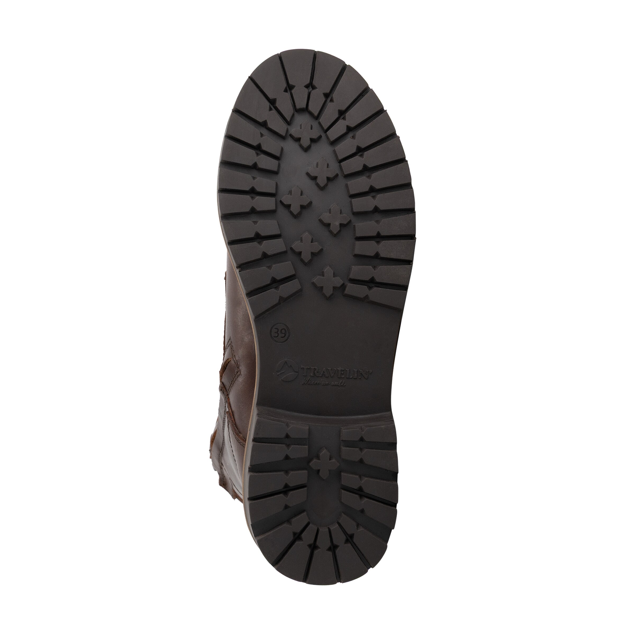 Travelin Lace-Up Ankle Boots 'Larvik' in Brown