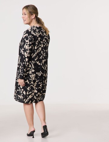 SAMOON Blusenkleid in Schwarz