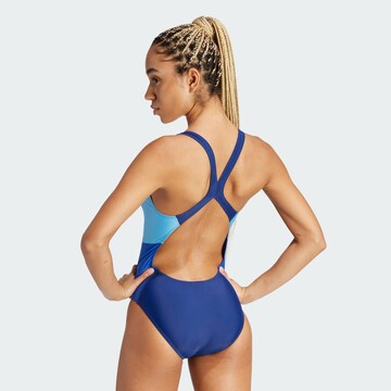 ADIDAS PERFORMANCE Bralette Active Swimsuit 'Colourblock' in Blue