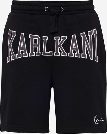 Regular Pantaloni de la Karl Kani pe negru: față