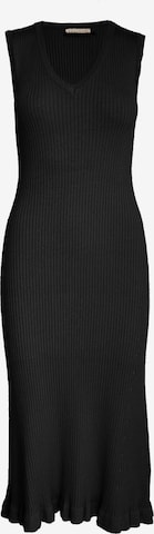 DESIRES Úpletové šaty 'Aneli' – černá: přední strana