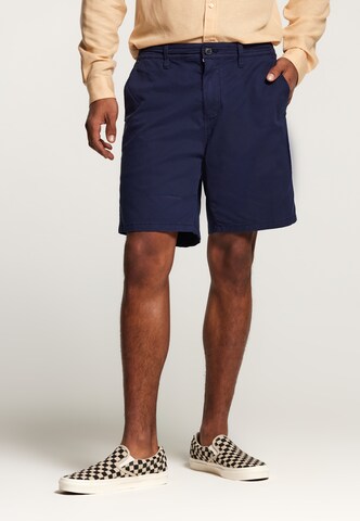 Shiwi Regular Chino 'Jack' in Blauw: voorkant