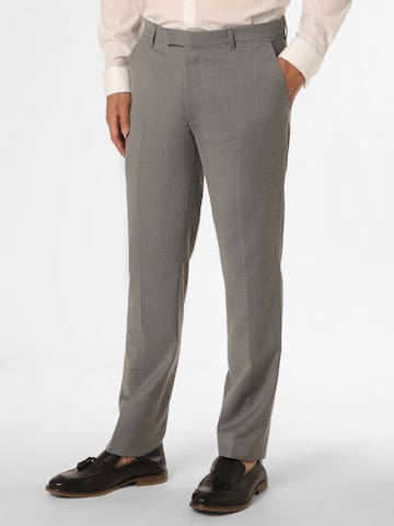 JOOP! Regular Pleated Pants ' Brad' in Grey: front