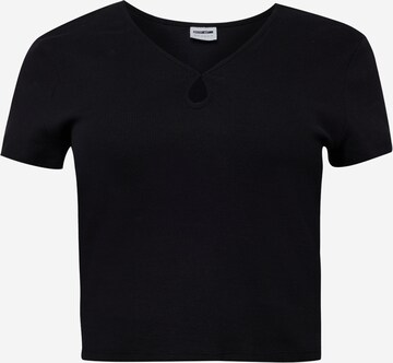 Tricou 'MAYA' de la Noisy May Curve pe negru: față