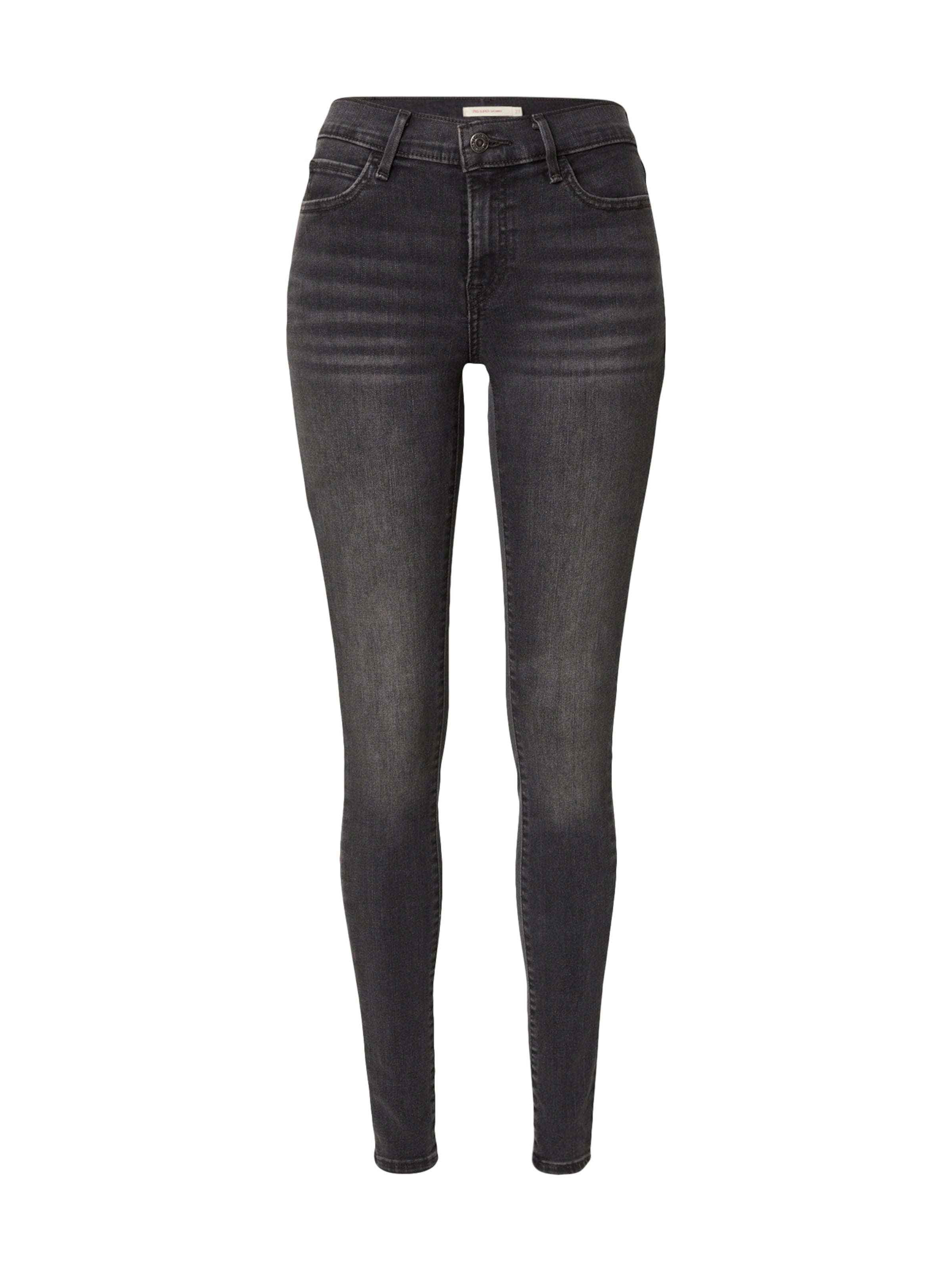 LEVI'S ® Skinny Jeans '710™ Super Skinny' in Grijs: voorkant