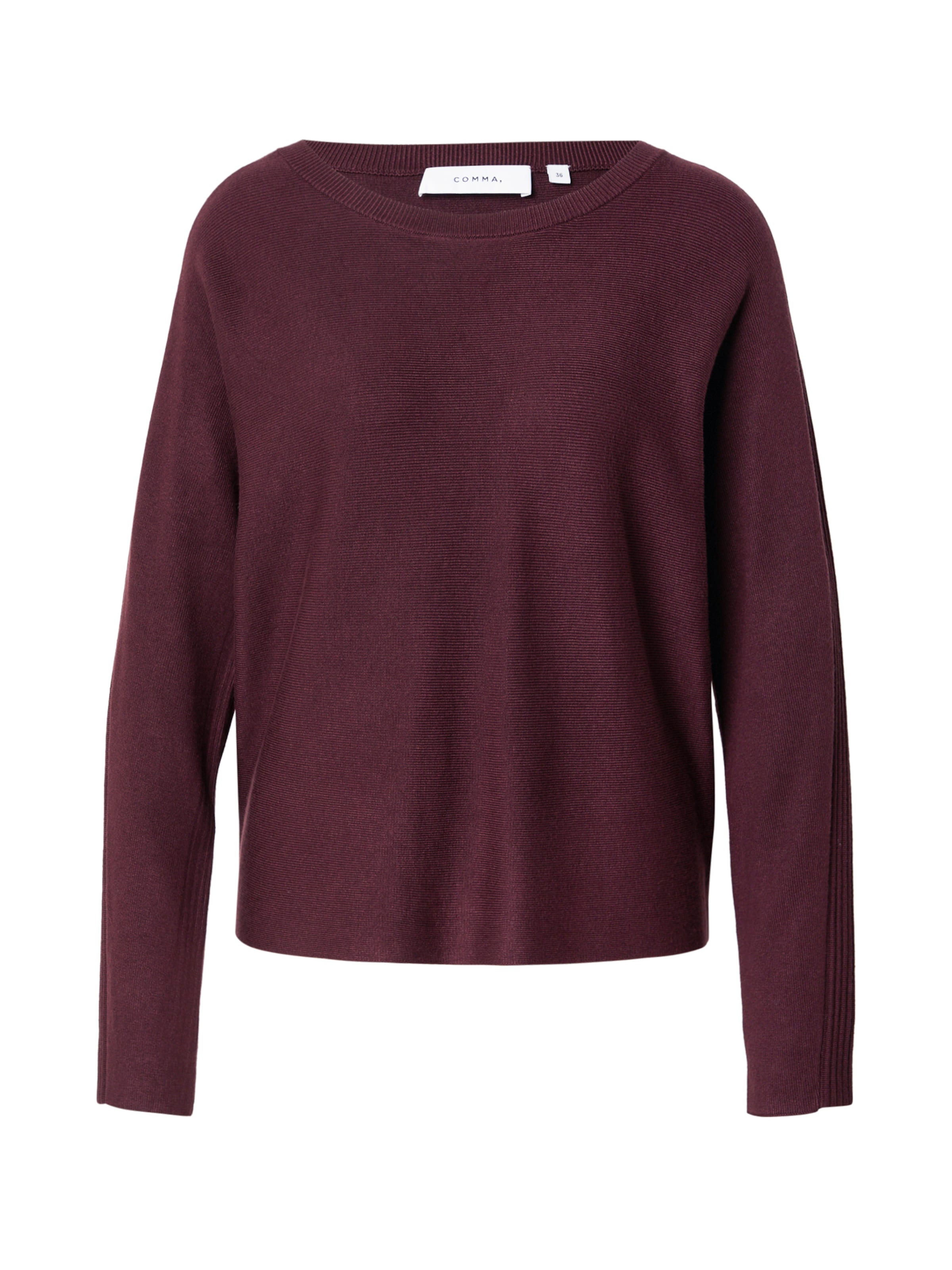 COMMA Sweter w kolorze czerwony: przód