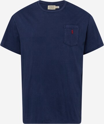 Polo Ralph Lauren Big & Tall Shirt in Blue: front