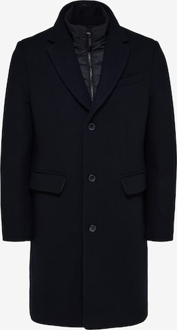 Manteau mi-saison 'Joseph' SELECTED HOMME en noir : devant