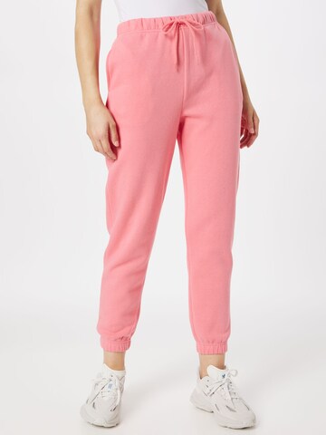 PIECES Tapered Pants 'Chilli' in Pink: front