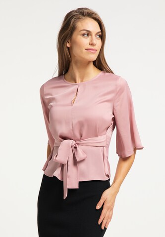 usha BLACK LABEL Blouse in Roze: voorkant