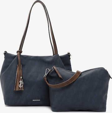 Cabas 'Elke' Emily & Noah en bleu : devant