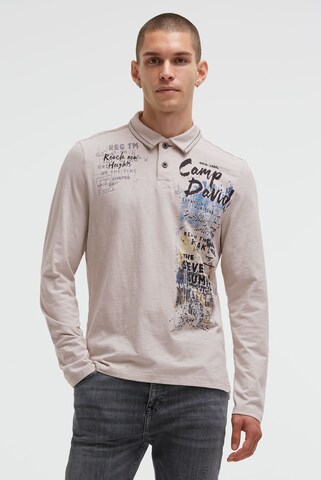 CAMP DAVID Shirt in Beige: front