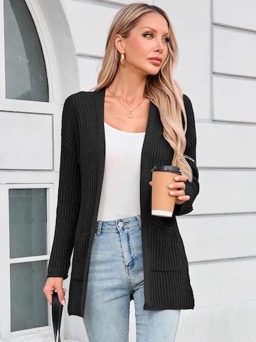 Yesfashion Kardigan w kolorze czarny