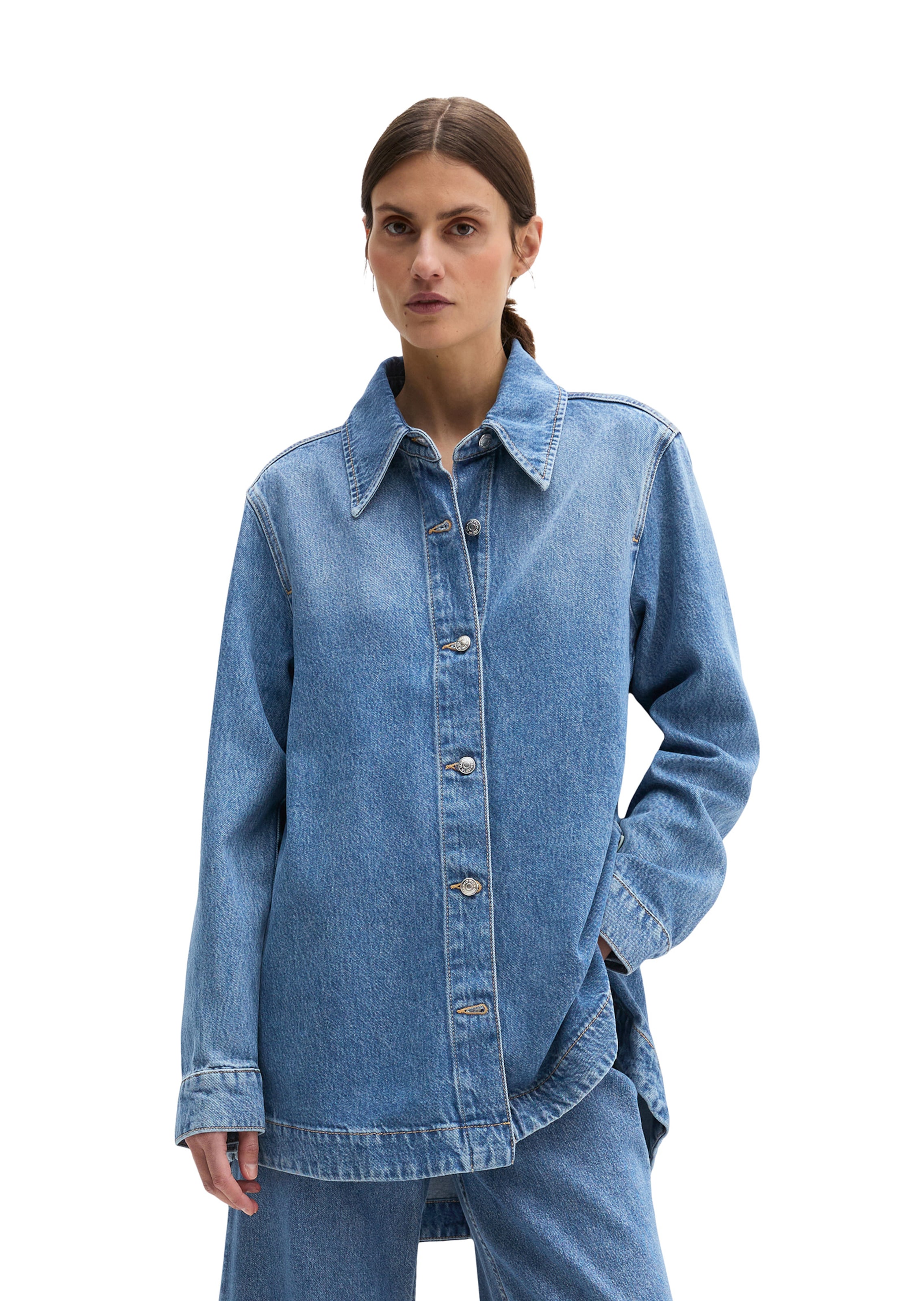 Marc O'Polo Blouse in Blue: front