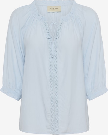 Cream Bluse 'Nana' i blå: forside