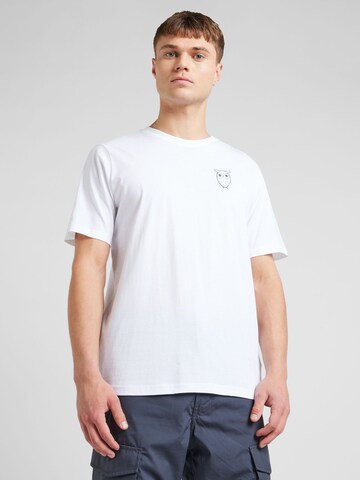 KnowledgeCotton Apparel Shirt in White: front