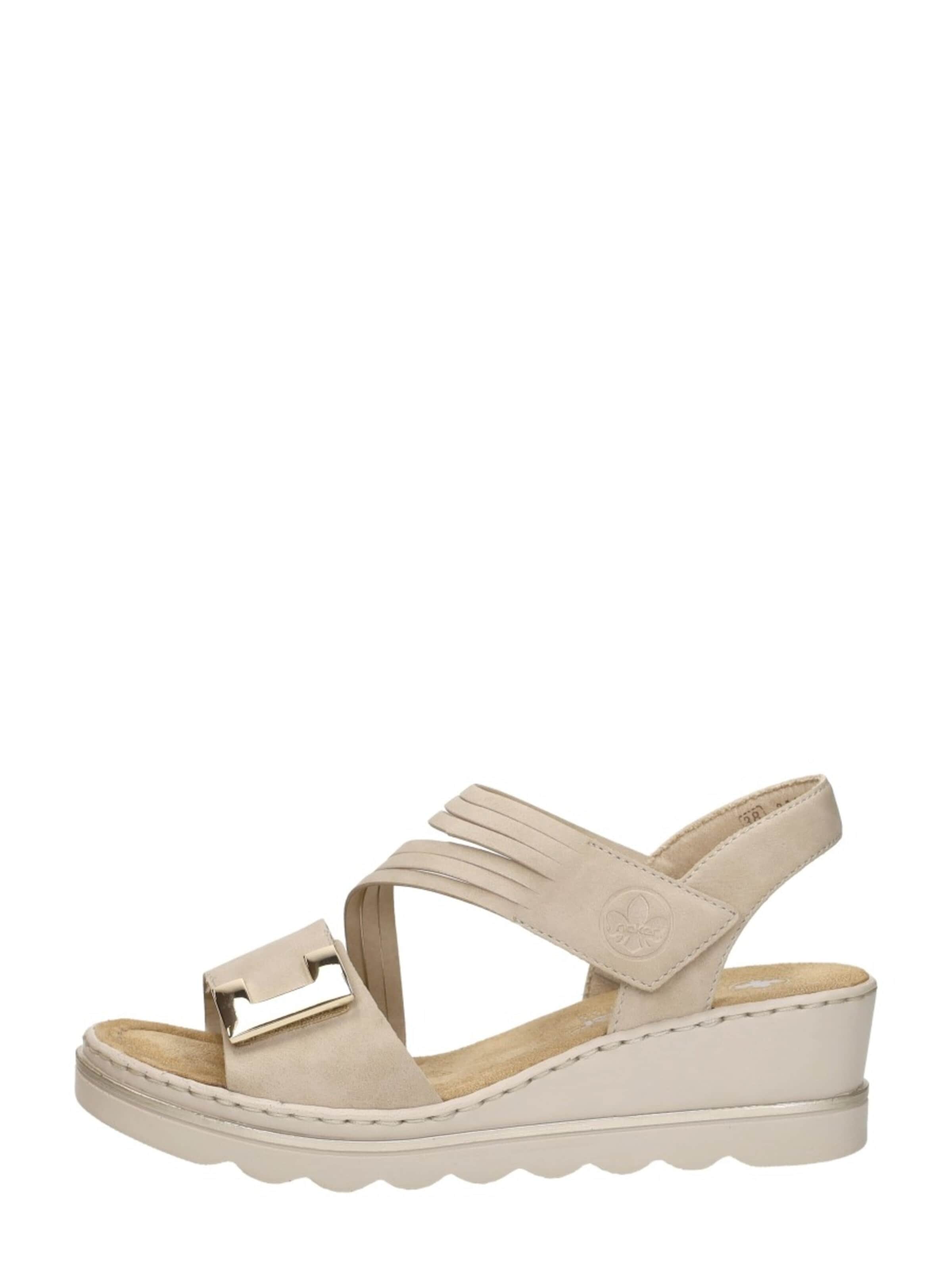Rieker Sandaal 'Sandalen Plat' in Beige: voorkant