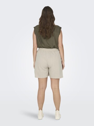 ONLY Carmakoma Regular Trousers in Beige