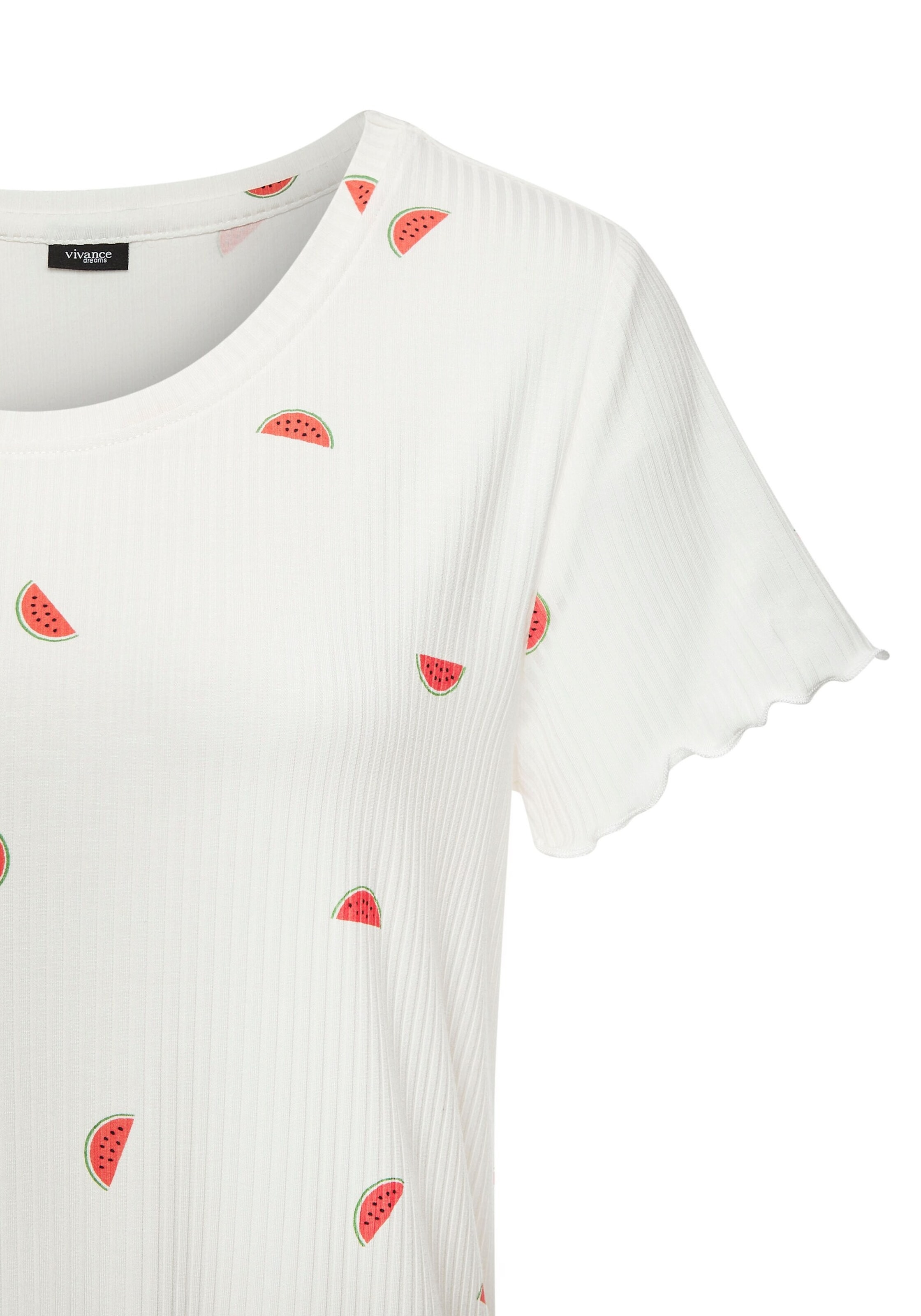 VIVANCE Kort pyjamas i vit