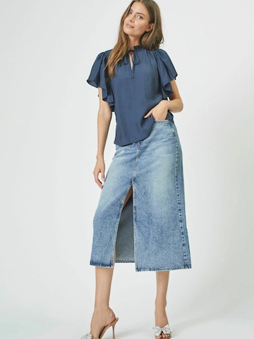 Jupe co'couture en bleu