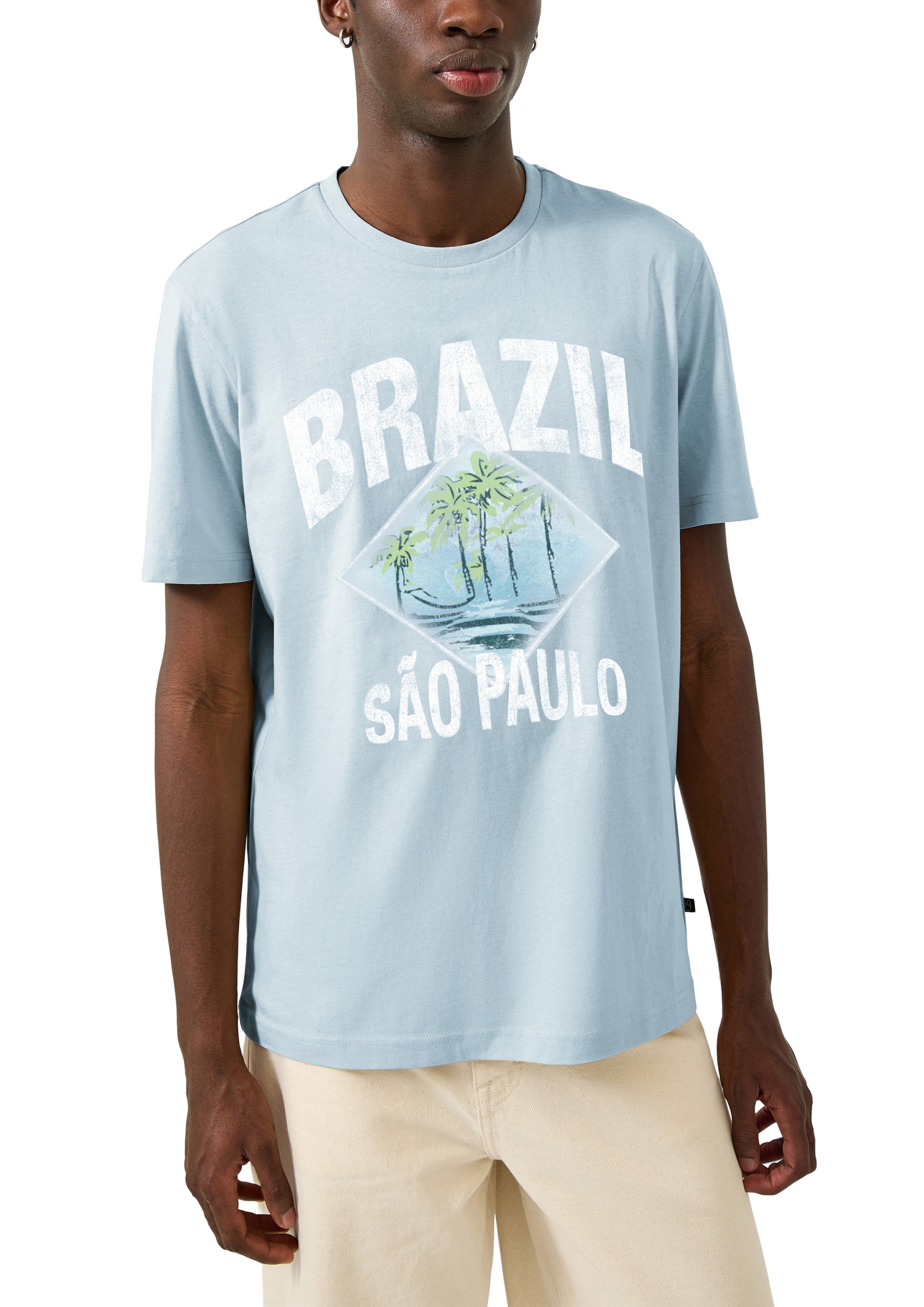 QS T-Shirt in Blau