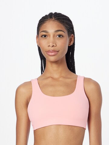 NIKE Bustier Sport-BH in Pink: predná strana