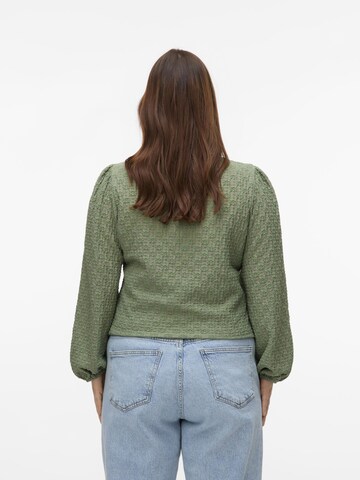 Vero Moda Curve Bluse 'VMCFlower' i grøn