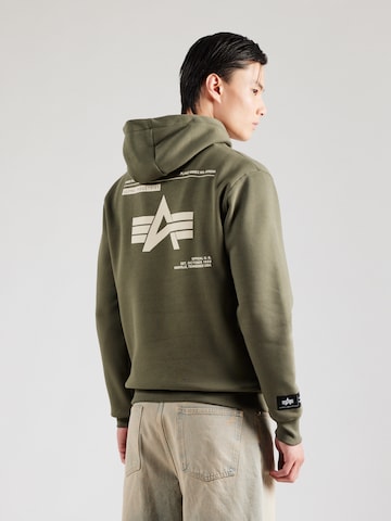 ALPHA INDUSTRIES Collegepaita värissä vihreä: etupuoli