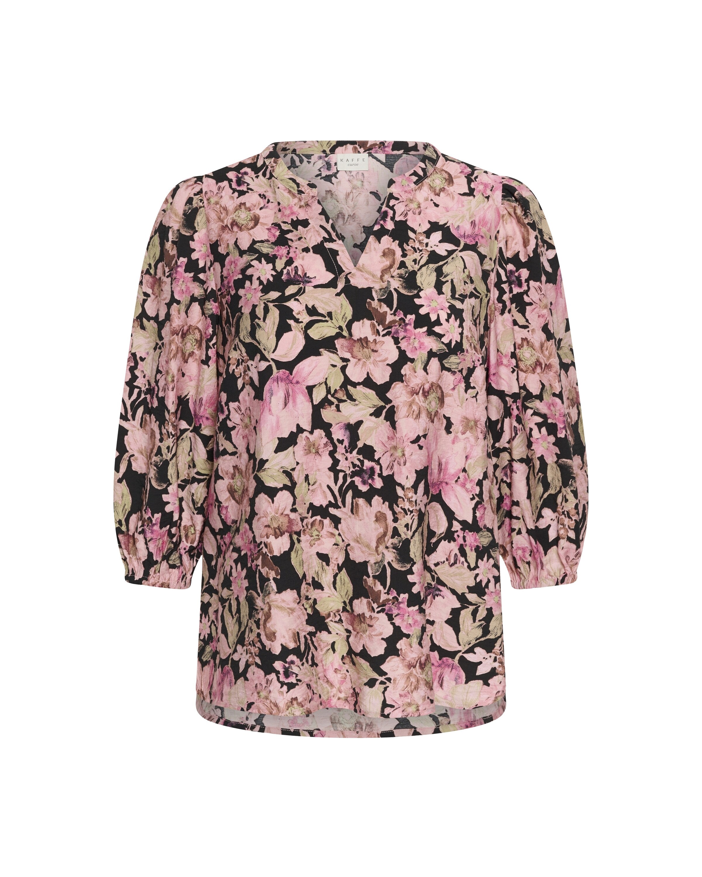 KAFFE CURVE Blouse 'Sarina' in Pink: front