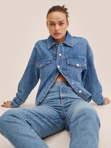 MANGO Tapered Jeans 'Aimee' in Blau