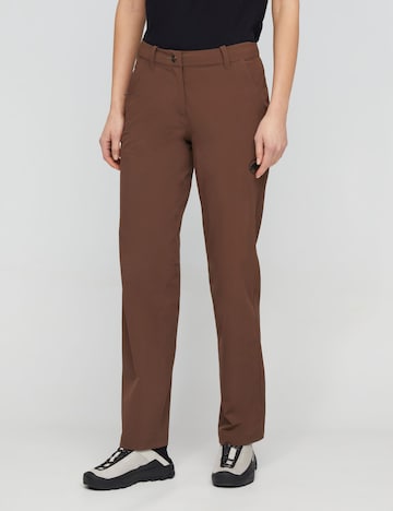 MAMMUT Regular Outdoor Pants in Brown: front