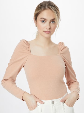 MINKPINK Shirt 'ROSHNI' in Beige: voorkant