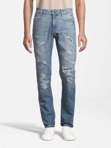 AÉROPOSTALE Regular Jeans in Blauw: voorkant