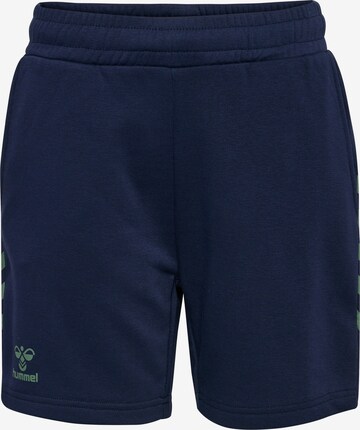 Regular Pantalon de sport 'Staltic' Hummel en bleu : devant