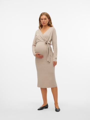 Abito in maglia 'MLFie' di MAMALICIOUS in beige: frontale