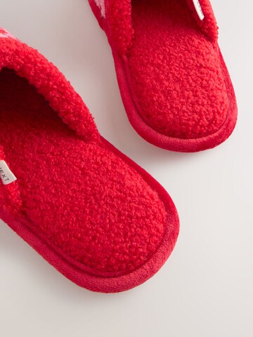 Pantoufle Next en rouge