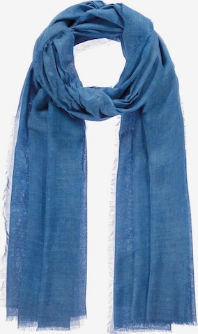 Passigatti Wrap 'Schal uni' in Blue: front